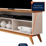 Rack de Televisão até 50 Polegadas com Porta Nichos - Mod.0324 - Off White/nature - 4