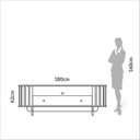 Ver imagem 6 de Rack para TV até 60 Polegadas 100% MDF 180cm Canto Arredondado Marrom