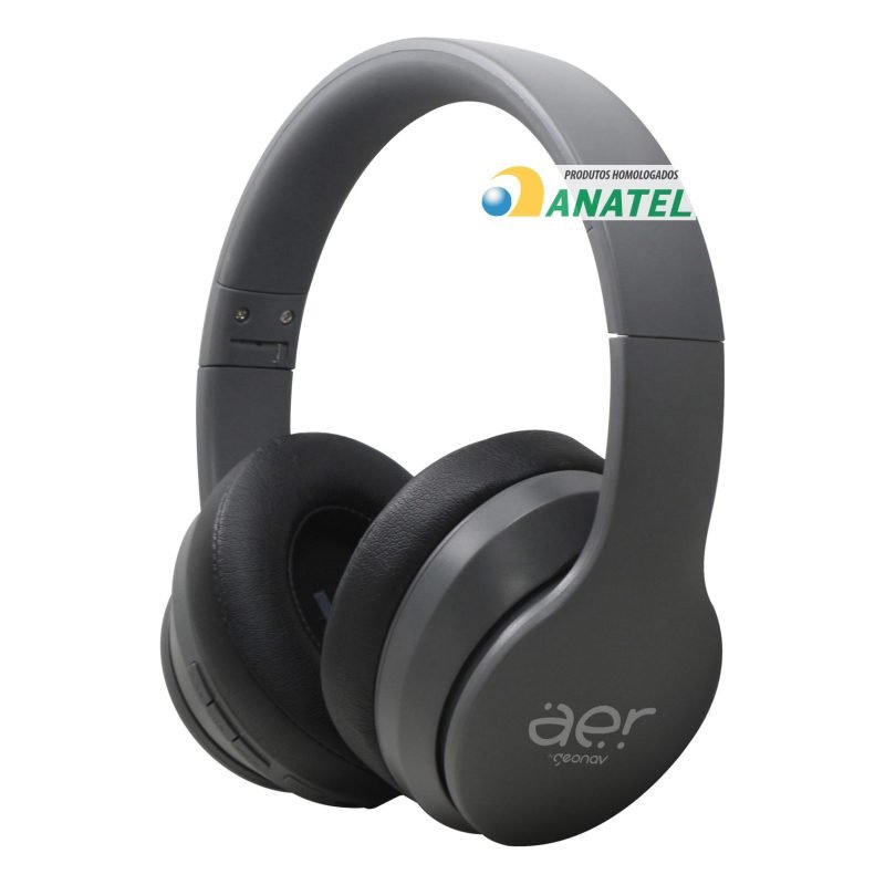 Fone de Ouvido Anc Bluetooth Cinza Aertune | MadeiraMadeira