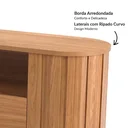 Ver imagem 4 de Rack para TV até 60 Polegadas 100% MDF 220cm Canto Arredondado 2 Gavetas Marrom
