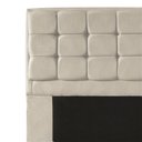 Ver imagem 3 de Kit Cabeceira + Calçadeira Baú Copenhague Casal 140cm Suede - Ecotec Decor:Bege