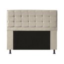 Ver imagem 2 de Kit Cabeceira + Calçadeira Baú Copenhague Casal 140cm Suede - Ecotec Decor:Bege