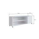 Ver imagem 3 de Rack para Tv até 55 Polegadas com Rodízios 1 Portas Branco B57 Emovell