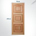 Ver imagem 2 de Folha de Porta Maciça em Eucalipto Acabamento Natural 210x70cm PM02 Lindoya Cruzeiro Portas