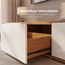 Ver imagem 7 de Rack para TV até 60 Polegadas MDF 180cm 2 Portas 1 Gaveta Eros Branco