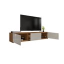 Ver imagem 4 de Rack para TV até 60 Polegadas MDF 180cm 2 Portas 1 Gaveta Eros Bege