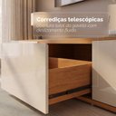 Ver imagem 7 de Rack para TV até 60 Polegadas MDF 180cm 2 Portas 1 Gaveta Eros Bege