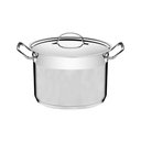 Ver imagem 1 de Caldeirão Tramontina Professional em Aço Inox Fundo Triplo C/ Tampa Plana Detalhe Satinado 24cm 7,