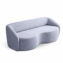 Ver imagem 2 de Sofá 3 Lugares Curvo 200cm Boucle Alonso