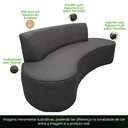 Ver imagem 4 de Sofá 02 Lugares 150cm Mônaco Corano Cinza - Nexta Casa