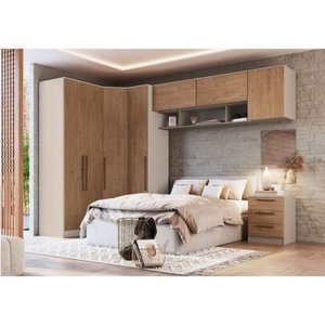 Guarda Roupa Modulado Casal 9 Peças 100% MDF Requinte+