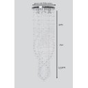 Ver imagem 6 de Lustre de Cristal Legítimo K9 30mm para Sala de Estar Quarto:1m/bivolt