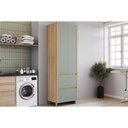 Ver imagem 1 de Armário Multiuso P/ Área Serviço Rainha C/ 2 Portas e 2 Gavetas 70cm Nature/verde - Nesher