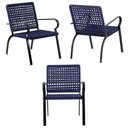 Ver imagem 3 de Poltrona Corda Náutica Porto Rico Alumínio Área Jardim Piscina Trama Original