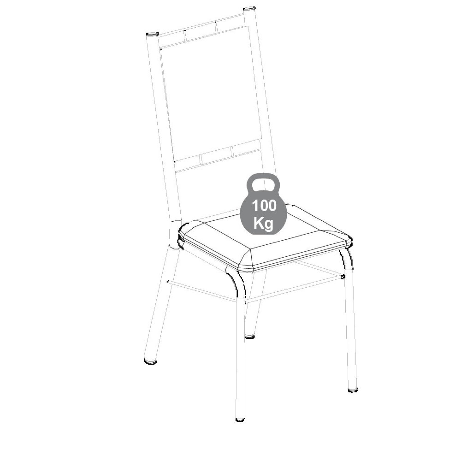 Conjunto 2 Cadeiras Tubo 97cm - 3