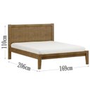 Ver imagem 3 de Cama Queen 160 em Madeira Maciça 2809 Prata Freijo Fnt