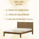 Ver imagem 4 de Cama Queen 160 em Madeira Maciça 2809 Prata Freijo Fnt