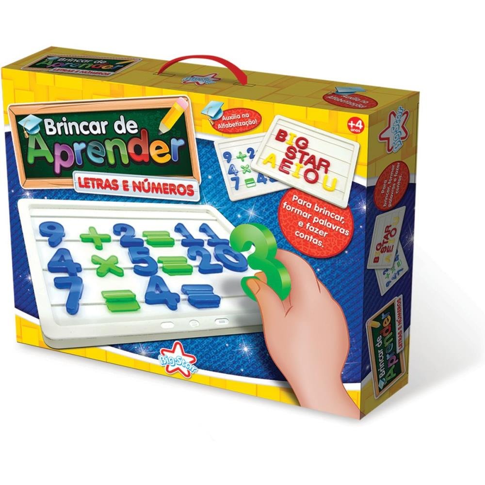 Brinquedo Pedagógico Brincar de Aprender LETRAS/NUM - 3