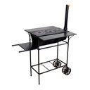 Ver imagem 1 de Fogão a Lenha Chapa 03 Furos Carrinho e Chaminé 90x80x65cm