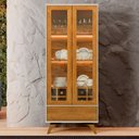 Ver imagem 4 de Cristaleira Adega Reflecta 2 Portas de Vidro C- Led - Mavaular Off White-naturalle
