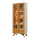 Ver imagem 2 de Cristaleira Adega Reflecta 2 Portas de Vidro C- Led - Mavaular Off White-naturalle