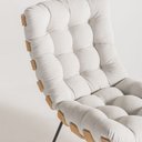 Ver imagem 5 de Poltrona Decorativa em Suede Costela Alta