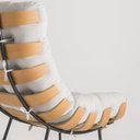 Ver imagem 4 de Poltrona Decorativa em Suede Costela Alta