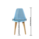 Ver imagem 5 de Cadeira Charles Eames Colmeia Solid Wood 131ppf Azul