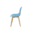 Ver imagem 2 de Cadeira Charles Eames Colmeia Solid Wood 131ppf Azul
