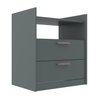 Mesa Cabeceira MDF 2 Gavetas Veneto - 2