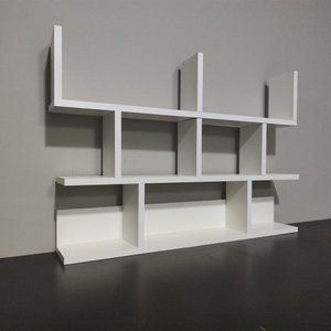 Nicho Suspenso Prateleira para Escritório Zeus Solutions Slim - Branco