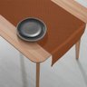 1 Caminho Trilho Mesa Impermeável PVC Trama Caramelo 42x140 - 4