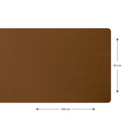 1 Caminho Trilho Mesa Impermeável PVC Trama Caramelo 42x140 - 5