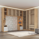 Ver imagem 3 de Guarda Roupa Modulado 6 Peças Elegance Marrom/Angelin/Blanc