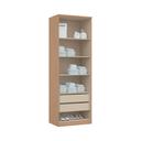 Ver imagem 7 de Guarda Roupa Modulado 6 Peças Elegance Marrom/Angelin/Blanc