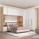 Ver imagem 1 de Guarda Roupa Modulado 6 Peças Elegance Marrom/Angelin/Blanc