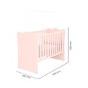 Ver imagem 4 de Quarto de Bebe Infantil Doce Sonho Berço e Cômoda Trocador 4 Gavetas Qmovi