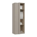 Ver imagem 3 de Guarda Roupa Modulado 5 Peças Elegance Cinza/Niquel/Blanc