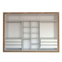Ver imagem 5 de Guarda-roupa Casal Aura 6 Portas 6 Gavetas Cinamomo/off White - Panorama Móveis