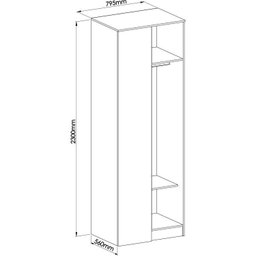 Guarda Roupa Modulado Casal 7 Peças 100% MDF Requinte+  - 19