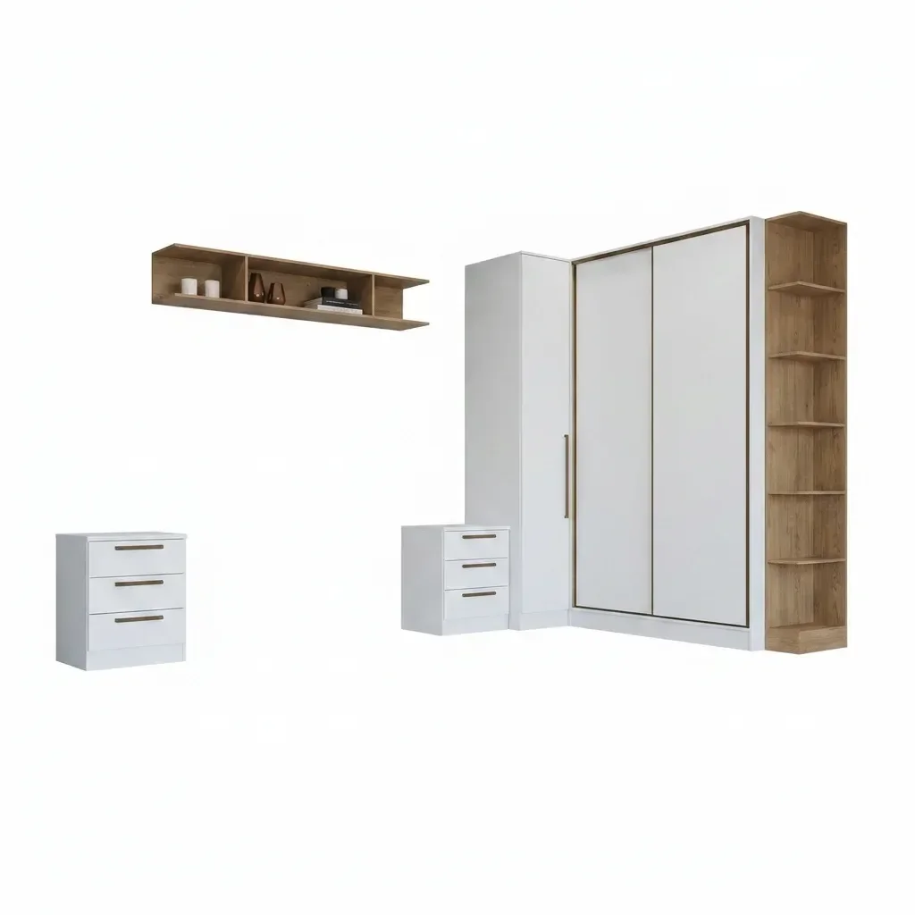 Guarda Roupa Modulado Casal 7 Peças 100% MDF Requinte+  - 20