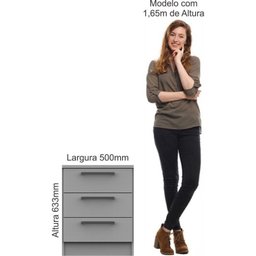 Guarda Roupa Modulado Casal 7 Peças 100% MDF Requinte+  - 10