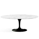 Ver imagem 1 de Mesa de Jantar Saarinen Oval 137x90 Cm Mármore Carrara