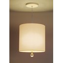 Ver imagem 2 de Luminária Pendente Com Cristal Cúpula Crú 25x25 1E27