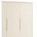 Ver imagem 4 de Guarda-roupa Retrô 3 Portas Théo New Areia Fosco com Madeira - Moveisaqui