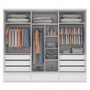 Ver imagem 4 de Quarto Casal Completo Guarda Roupa 6 Portas com Cama e Mesa de Cabeceira 