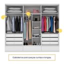 Ver mais imagens de Quarto Casal Completo Guarda Roupa 6 Portas com Cama e Mesa de Cabeceira 