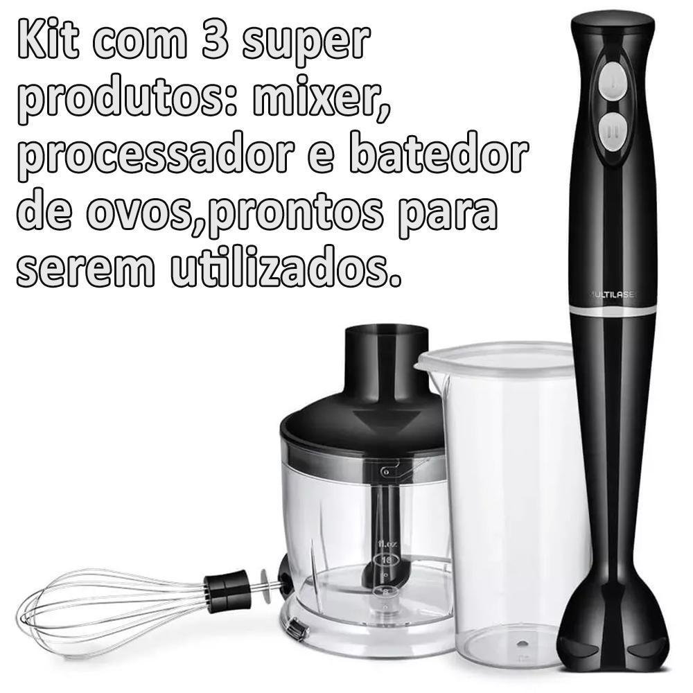 Mixer 3 em 1 Gourmet Preto 220v Multilaser - 2