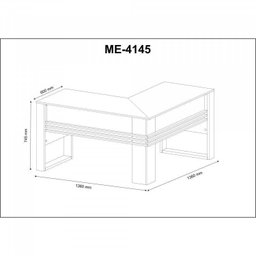 Kit 4 Peças com Mesa para Escritório em L, Gaveteiro, Armário Multiuso e Balcão - 4