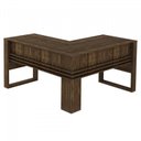 Ver imagem 3 de Conjunto 4 Peças com Mesa para Escritório em L, Gaveteiro, Armário Multiuso e Balcão Nogal Marrom